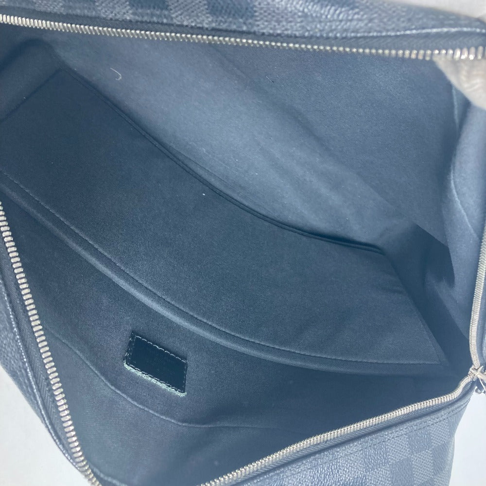 LOUIS VUITTON Business bag N23253 Damier Grafitto Canvas black Damier Grafitte Ikar mens Used Authentic
