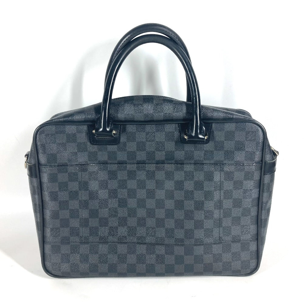LOUIS VUITTON Business bag N23253 Damier Grafitto Canvas black Damier Grafitte Ikar mens Used Authentic