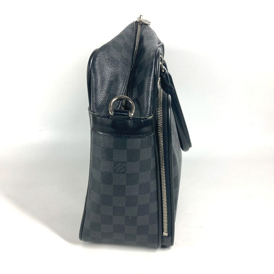 LOUIS VUITTON Business bag N23253 Damier Grafitto Canvas black Damier Grafitte Ikar mens Used Authentic