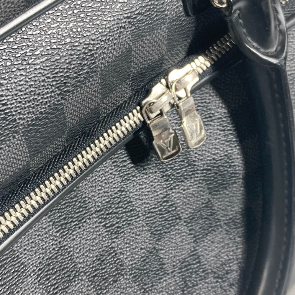 LOUIS VUITTON Business bag N23253 Damier Grafitto Canvas black Damier Grafitte Ikar mens Used Authentic