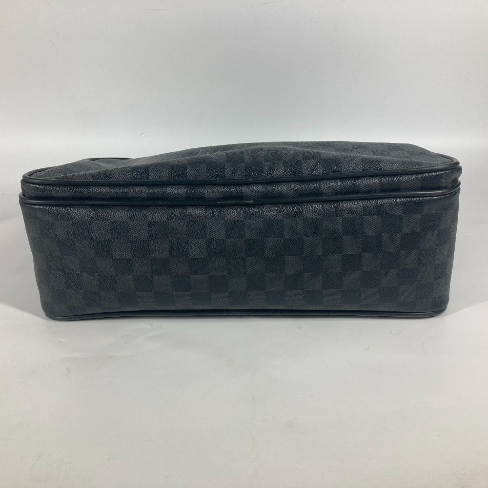 LOUIS VUITTON Business bag N23253 Damier Grafitto Canvas black Damier Grafitte Ikar mens Used Authentic