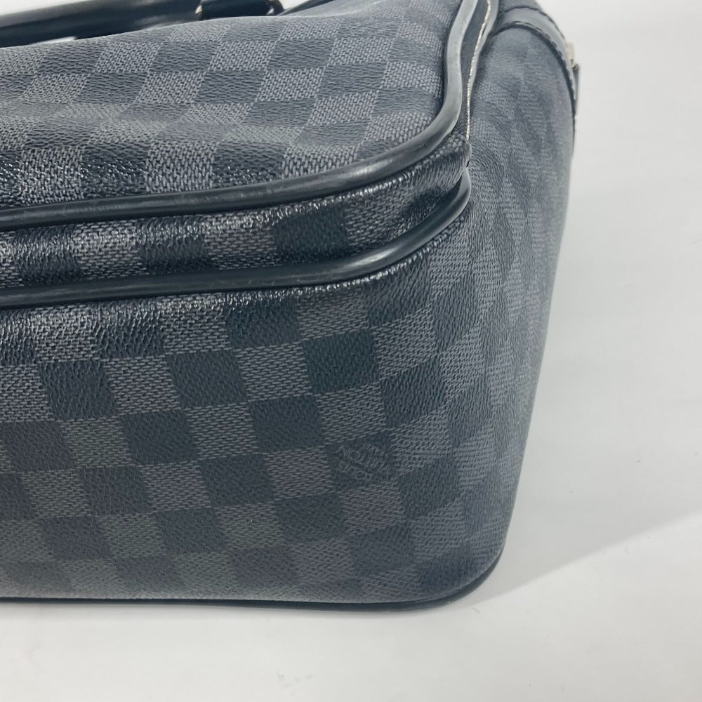 LOUIS VUITTON Business bag N23253 Damier Grafitto Canvas black Damier Grafitte Ikar mens Used Authentic