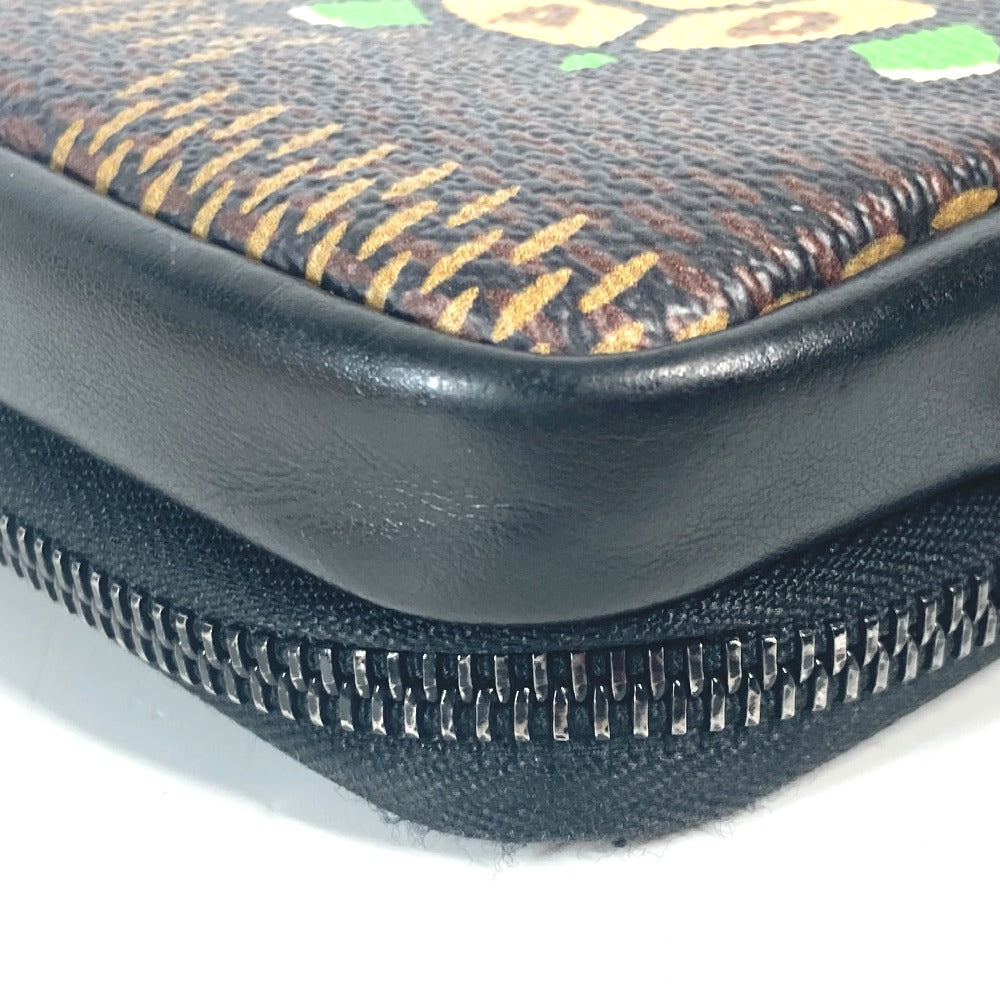 LOUIS VUITTON Shoulder Bag N40377 Damier Giant Canvas Brown Damier Giant NIGO collaboration Double phone pouch mens Used Authentic
