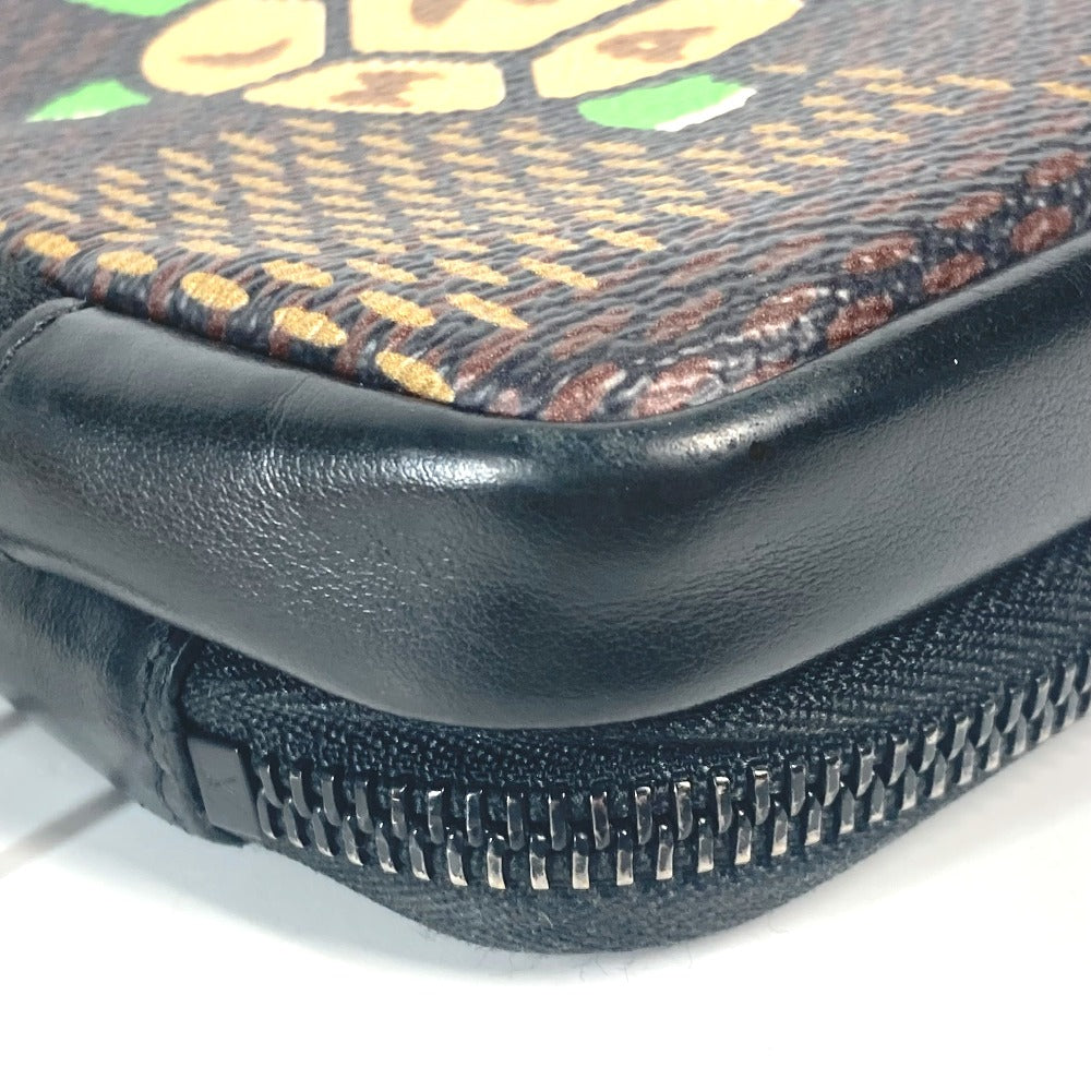 LOUIS VUITTON Shoulder Bag N40377 Damier Giant Canvas Brown Damier Giant NIGO collaboration Double phone pouch mens Used Authentic