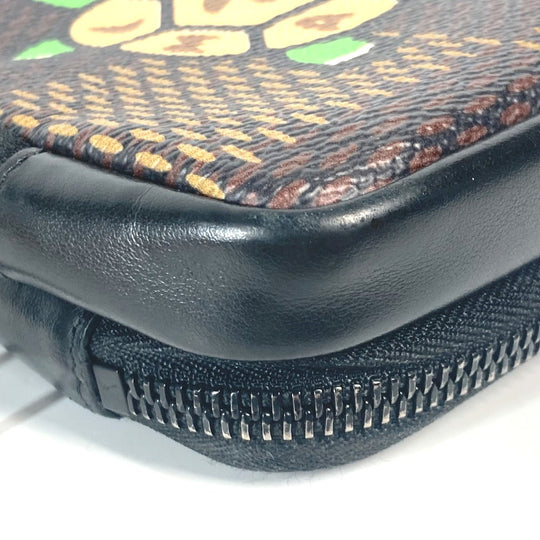 LOUIS VUITTON Shoulder Bag N40377 Damier Giant Canvas Brown Damier Giant NIGO collaboration Double phone pouch mens Used Authentic
