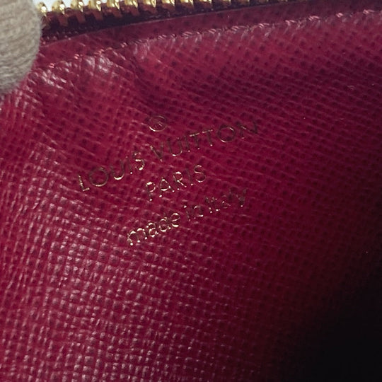 LOUIS VUITTON Coin case M67889 Monogram canvas Brown Monogram Porte Cartes Zip Women Used Authentic