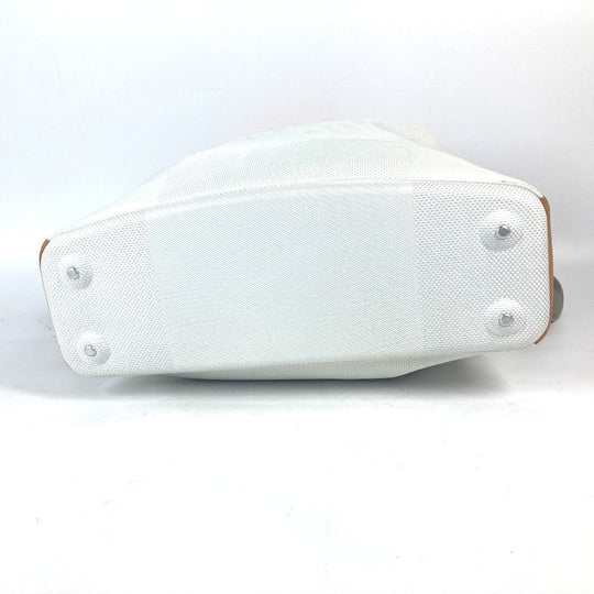 LOUIS VUITTON Shoulder Bag M80634 canvas white Damier Jean Volunteer Drawstring Bag Women Used Authentic