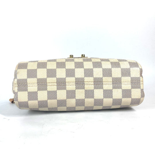 LOUIS VUITTON Handbag N41581 Damier Azur Canvas white Damier Azur with tassel charm Croisette Women Used Authentic