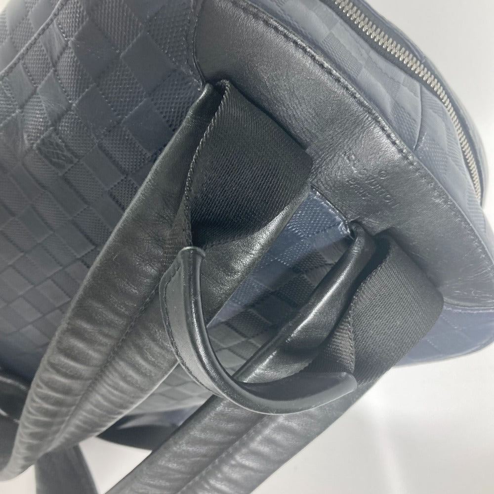 LOUIS VUITTON Backpack N40091 Damier Anfini Leather Navy Damier Anfini campus backpack unisex(Unisex) Used Authentic