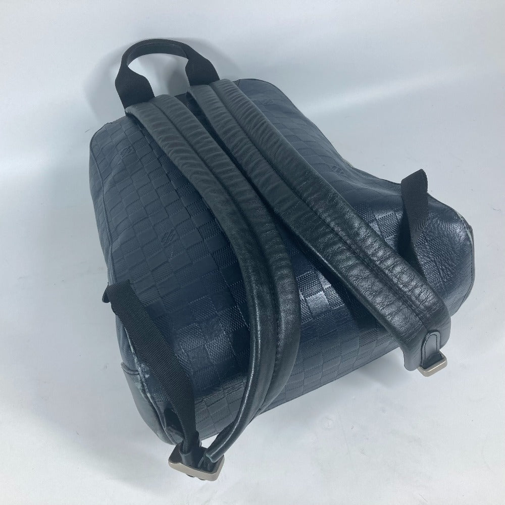 LOUIS VUITTON Backpack N40091 Damier Anfini Leather Navy Damier Anfini campus backpack unisex(Unisex) Used Authentic
