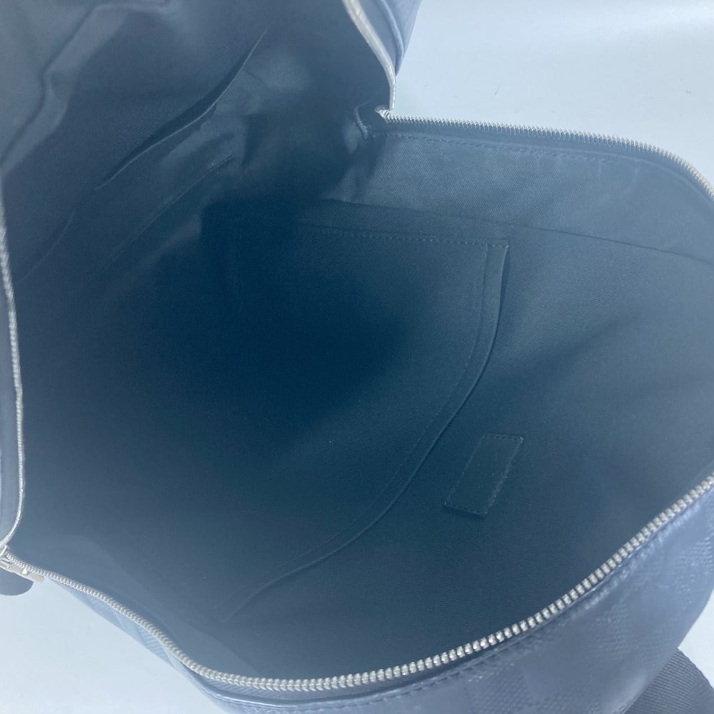 LOUIS VUITTON Backpack N40091 Damier Anfini Leather Navy Damier Anfini campus backpack unisex(Unisex) Used Authentic