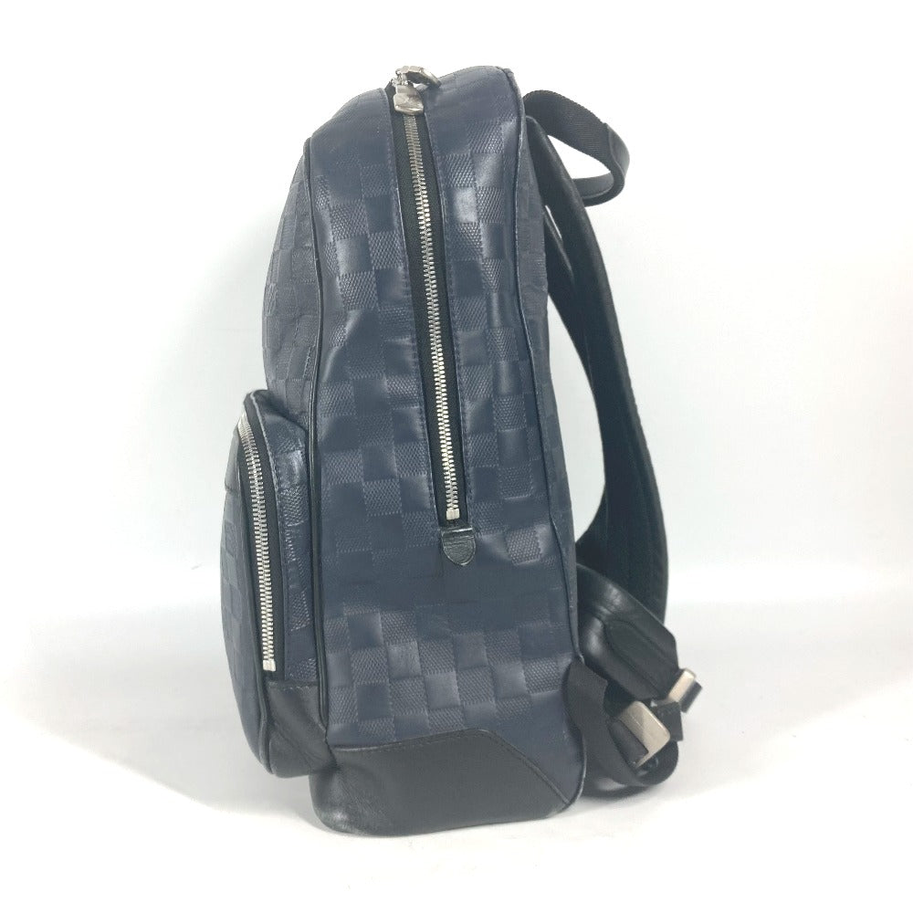 LOUIS VUITTON Backpack N40091 Damier Anfini Leather Navy Damier Anfini campus backpack unisex(Unisex) Used Authentic