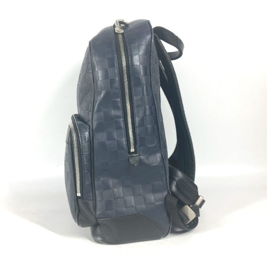 LOUIS VUITTON Backpack N40091 Damier Anfini Leather Navy Damier Anfini campus backpack unisex(Unisex) Used Authentic