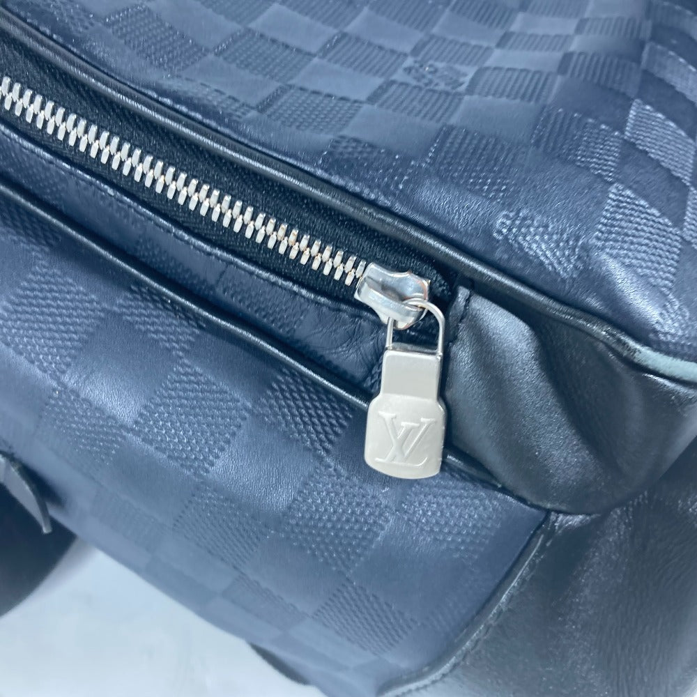LOUIS VUITTON Backpack N40091 Damier Anfini Leather Navy Damier Anfini campus backpack unisex(Unisex) Used Authentic