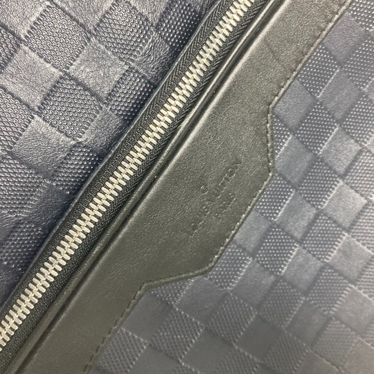 LOUIS VUITTON Backpack N40091 Damier Anfini Leather Navy Damier Anfini campus backpack unisex(Unisex) Used Authentic