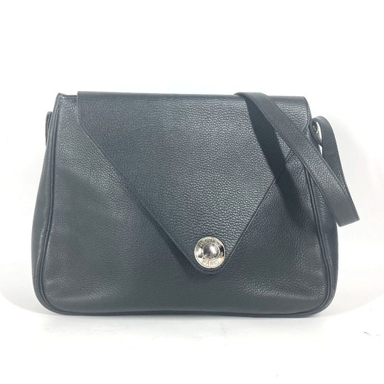 HERMES Shoulder Bag leather black Serie Christine unisex(Unisex) Used Authentic