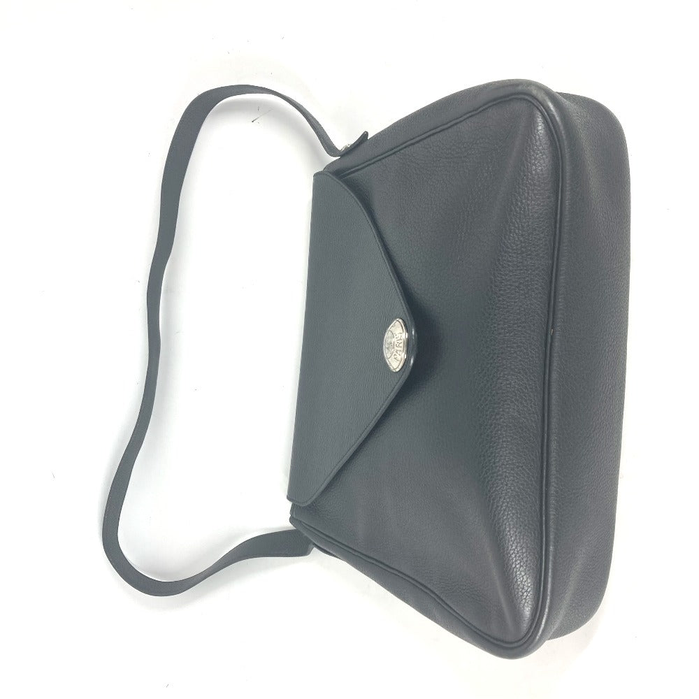 HERMES Shoulder Bag leather black Serie Christine unisex(Unisex) Used Authentic