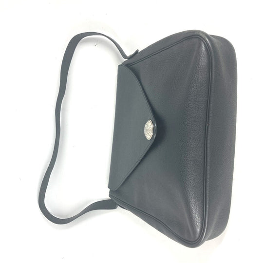 HERMES Shoulder Bag leather black Serie Christine unisex(Unisex) Used Authentic