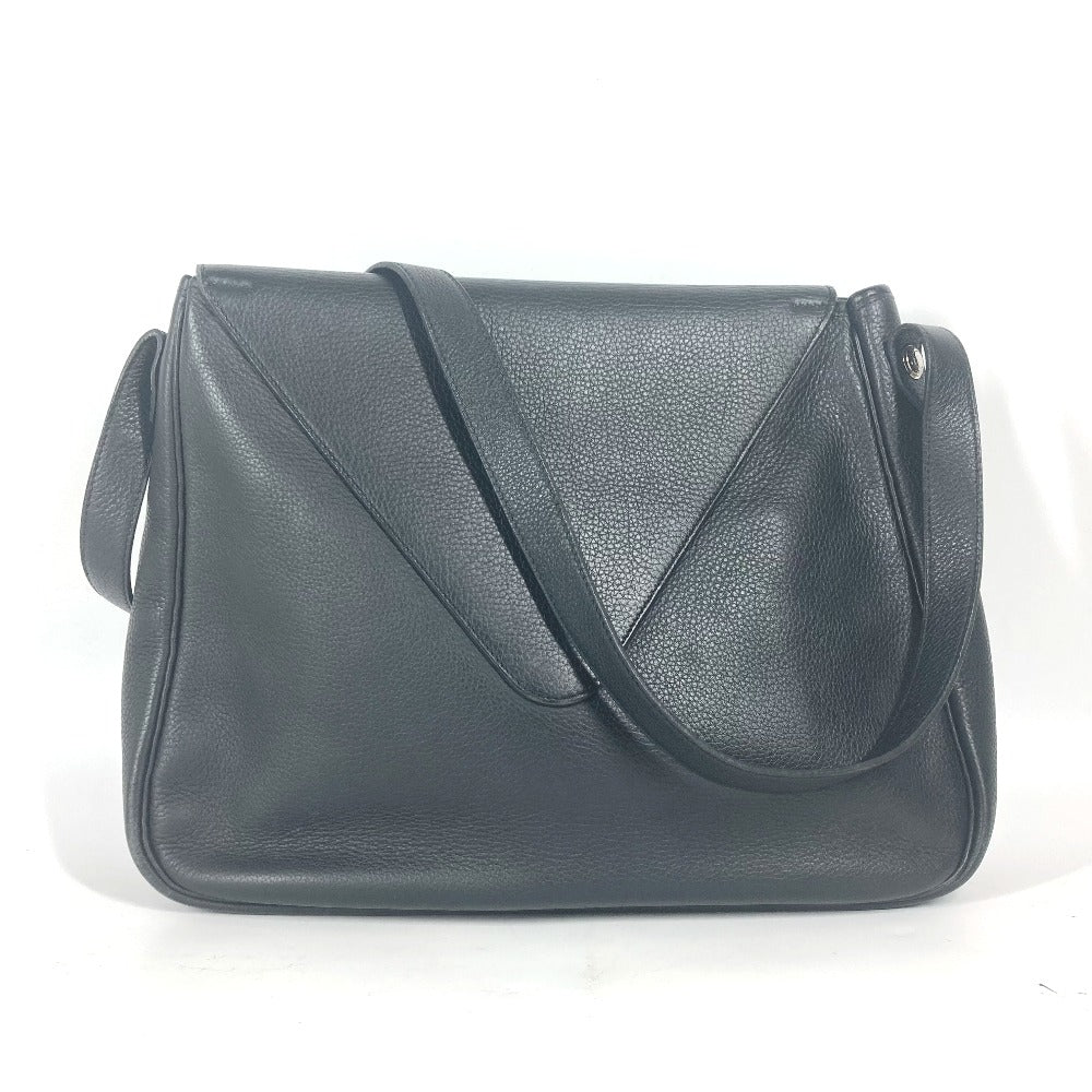 HERMES Shoulder Bag leather black Serie Christine unisex(Unisex) Used Authentic