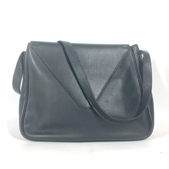 HERMES Shoulder Bag leather black Serie Christine unisex(Unisex) Used Authentic