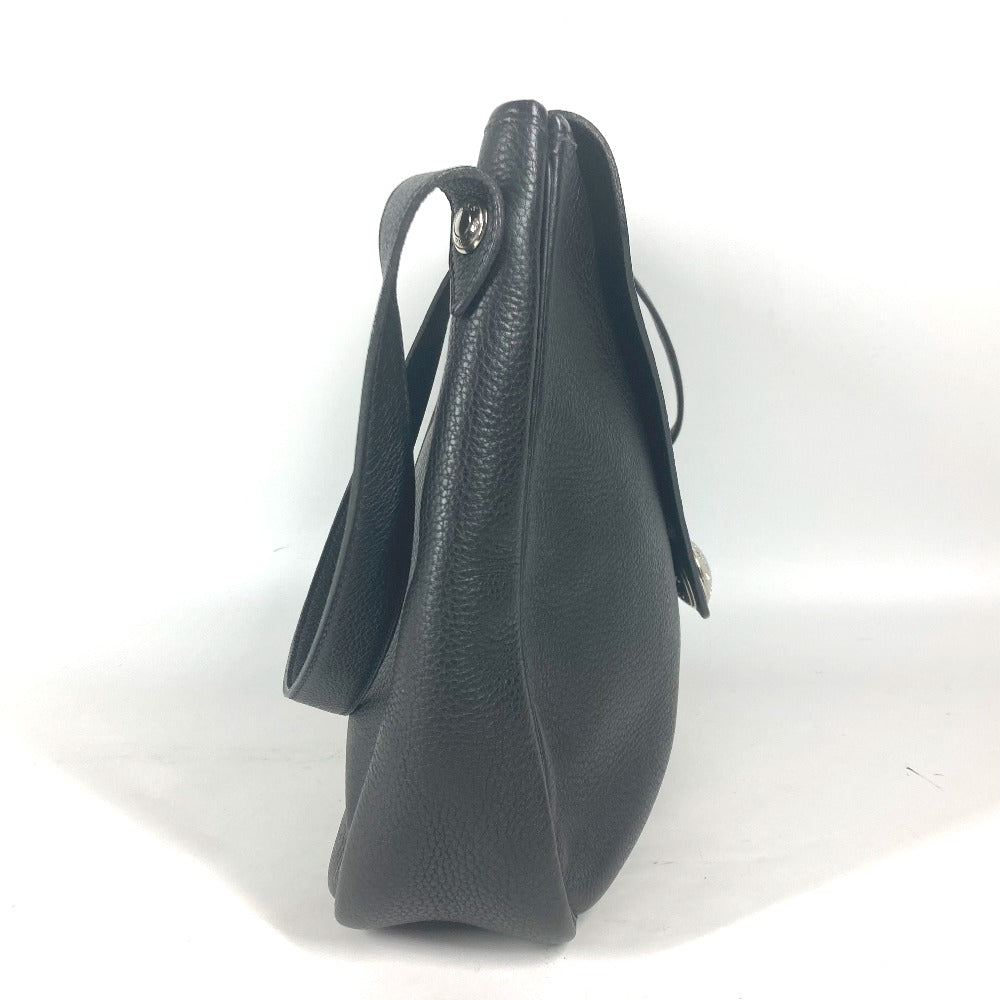 HERMES Shoulder Bag leather black Serie Christine unisex(Unisex) Used Authentic