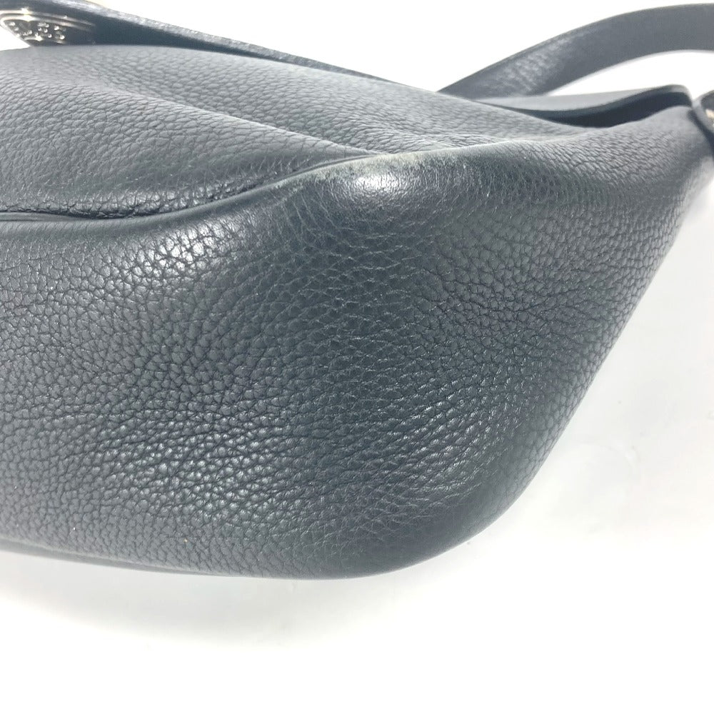 HERMES Shoulder Bag leather black Serie Christine unisex(Unisex) Used Authentic