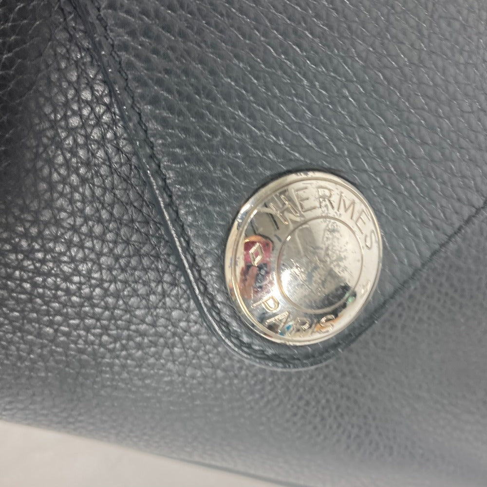HERMES Shoulder Bag leather black Serie Christine unisex(Unisex) Used Authentic