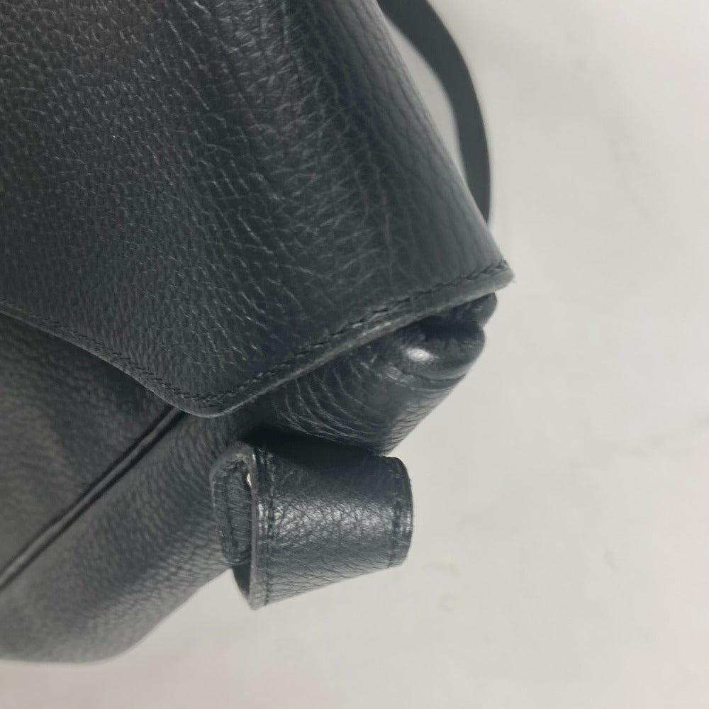 HERMES Shoulder Bag leather black Serie Christine unisex(Unisex) Used Authentic