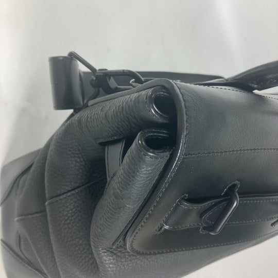 LOUIS VUITTON Shoulder Bag M55701 Taurillon Clemence Leather black Monogram Steamer PM mens Used Authentic