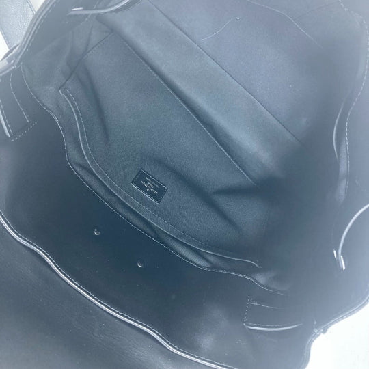 LOUIS VUITTON Shoulder Bag M55701 Taurillon Clemence Leather black Monogram Steamer PM mens Used Authentic