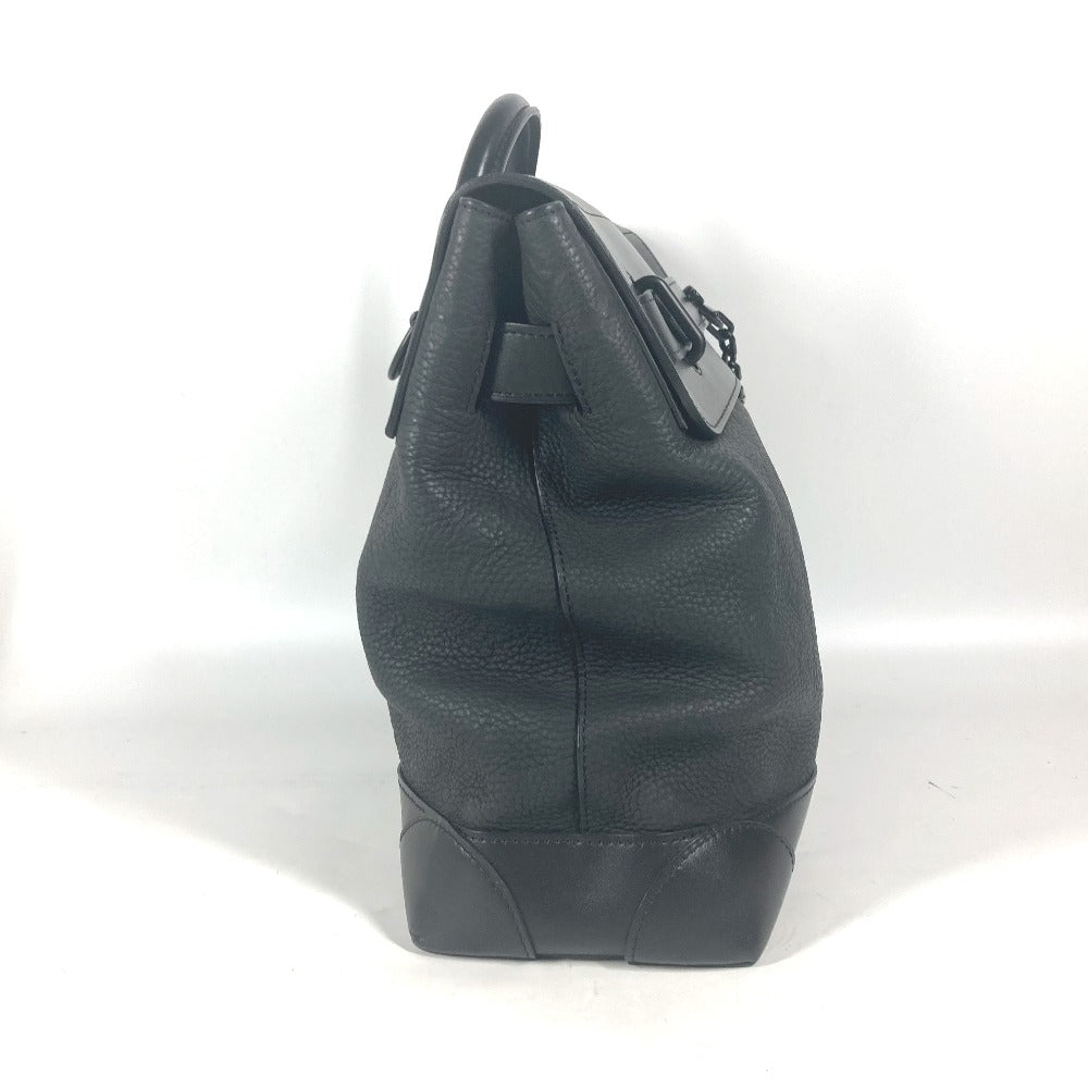 LOUIS VUITTON Shoulder Bag M55701 Taurillon Clemence Leather black Monogram Steamer PM mens Used Authentic