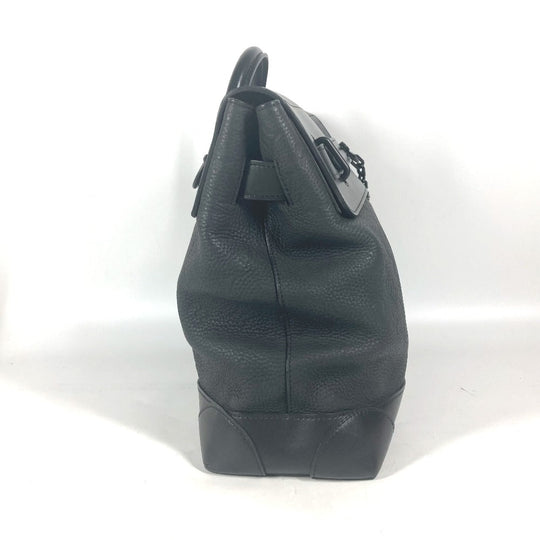 LOUIS VUITTON Shoulder Bag M55701 Taurillon Clemence Leather black Monogram Steamer PM mens Used Authentic