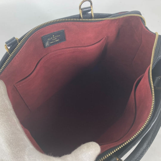 LOUIS VUITTON Handbag M58916 Monogram Ann Platt Leather black Monogram Ann Platt Petit Palais PM Women Used Authentic