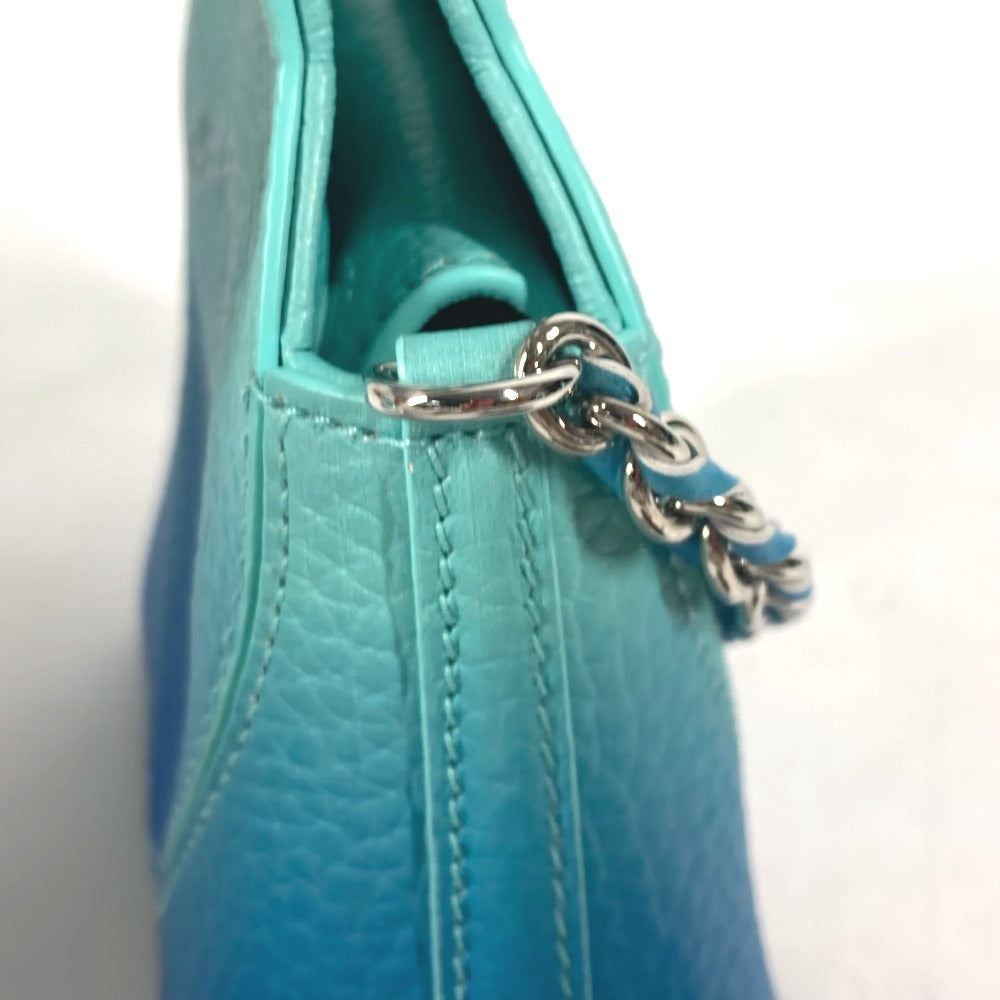 TIFFANY&Co. Shoulder Bag 73469805 leather blue Return to TIFFANY&Co. Heart Micro Tote Bag Women Used Authentic