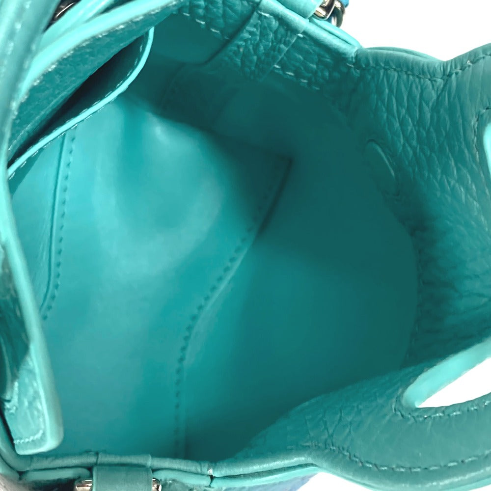 TIFFANY&Co. Shoulder Bag 73469805 leather blue Return to TIFFANY&Co. Heart Micro Tote Bag Women Used Authentic