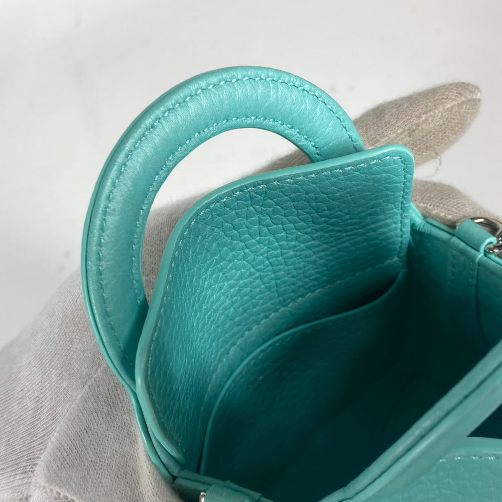TIFFANY&Co. Shoulder Bag 73469805 leather blue Return to TIFFANY&Co. Heart Micro Tote Bag Women Used Authentic