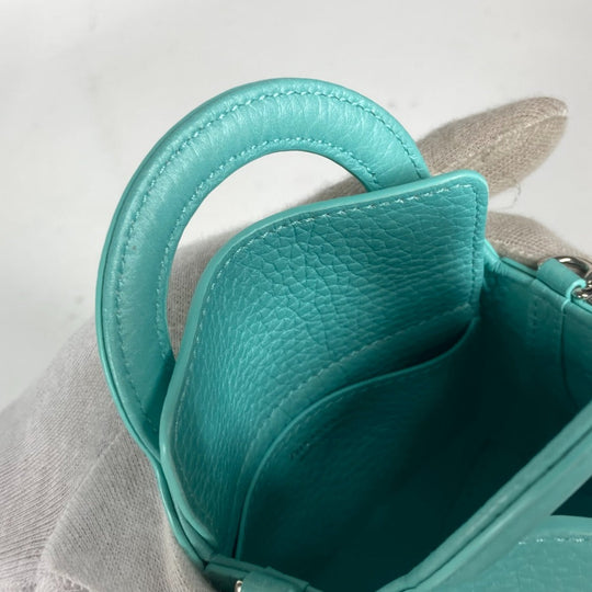 TIFFANY&Co. Shoulder Bag 73469805 leather blue Return to TIFFANY&Co. Heart Micro Tote Bag Women Used Authentic