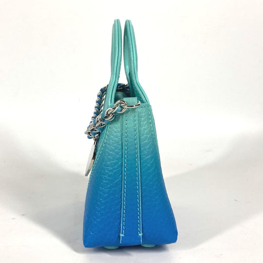 TIFFANY&Co. Shoulder Bag 73469805 leather blue Return to TIFFANY&Co. Heart Micro Tote Bag Women Used Authentic