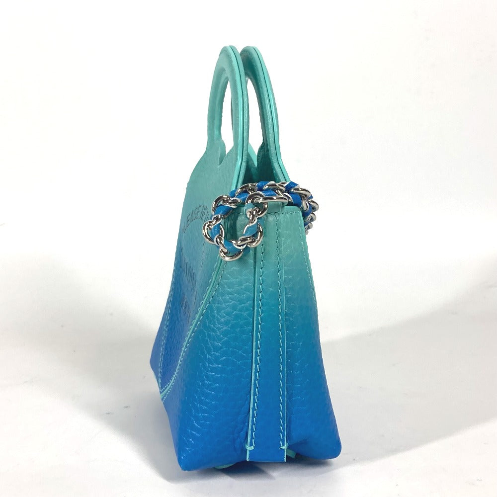 TIFFANY&Co. Shoulder Bag 73469805 leather blue Return to TIFFANY&Co. Heart Micro Tote Bag Women Used Authentic
