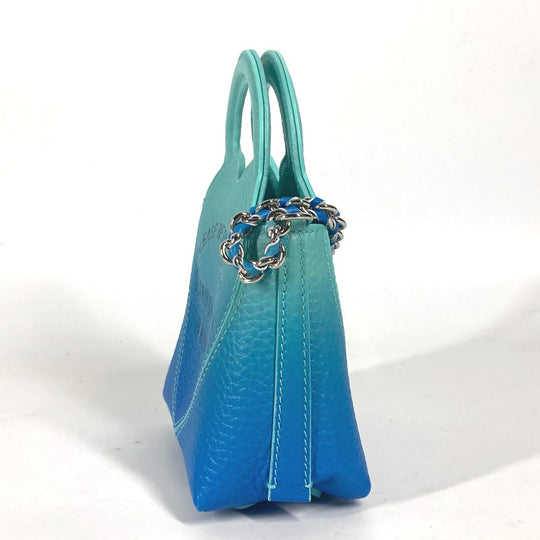 TIFFANY&Co. Shoulder Bag 73469805 leather blue Return to TIFFANY&Co. Heart Micro Tote Bag Women Used Authentic