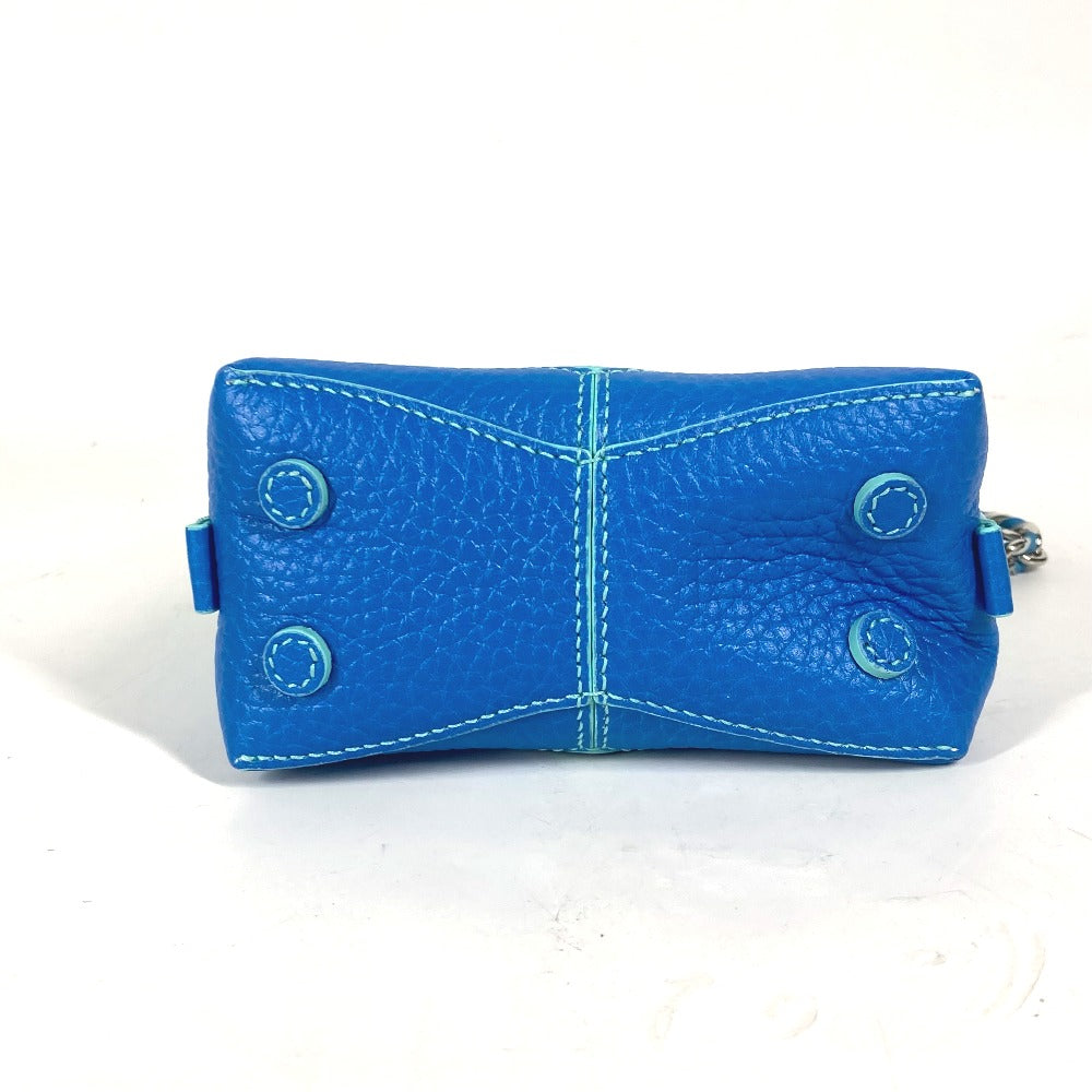 TIFFANY&Co. Shoulder Bag 73469805 leather blue Return to TIFFANY&Co. Heart Micro Tote Bag Women Used Authentic
