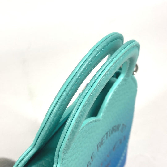 TIFFANY&Co. Shoulder Bag 73469805 leather blue Return to TIFFANY&Co. Heart Micro Tote Bag Women Used Authentic