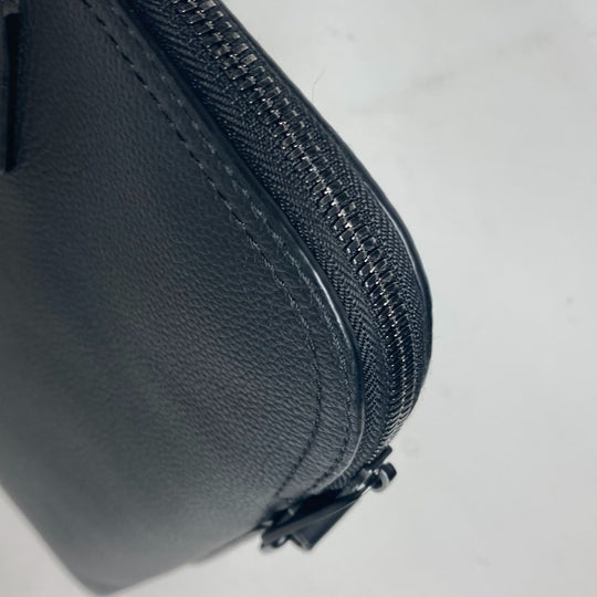 LOUIS VUITTON Business bag M59159 Leather , Grained Calf Leather black LV Aerogram Take Off Briefcase mens Used Authentic