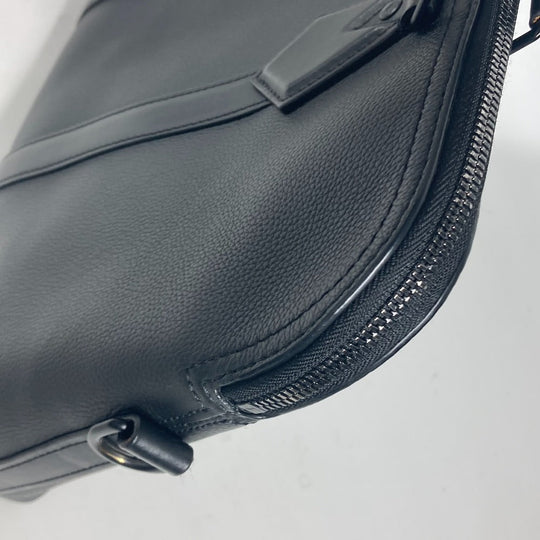 LOUIS VUITTON Business bag M59159 Leather , Grained Calf Leather black LV Aerogram Take Off Briefcase mens Used Authentic