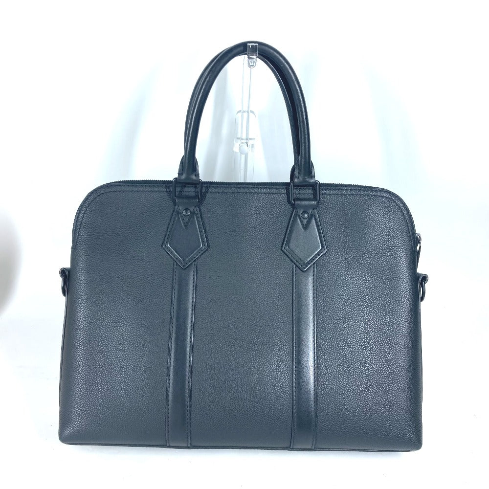 LOUIS VUITTON Business bag M59159 Leather , Grained Calf Leather black LV Aerogram Take Off Briefcase mens Used Authentic