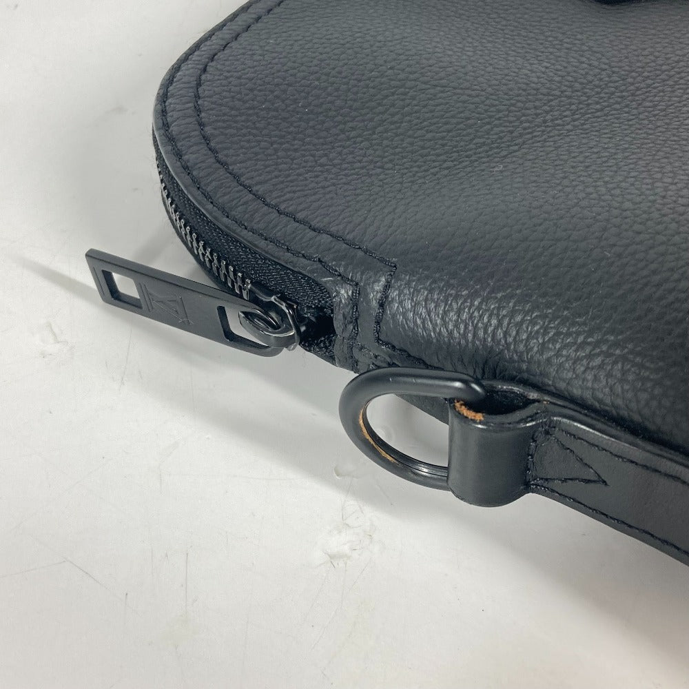 LOUIS VUITTON Business bag M59159 Leather , Grained Calf Leather black LV Aerogram Take Off Briefcase mens Used Authentic