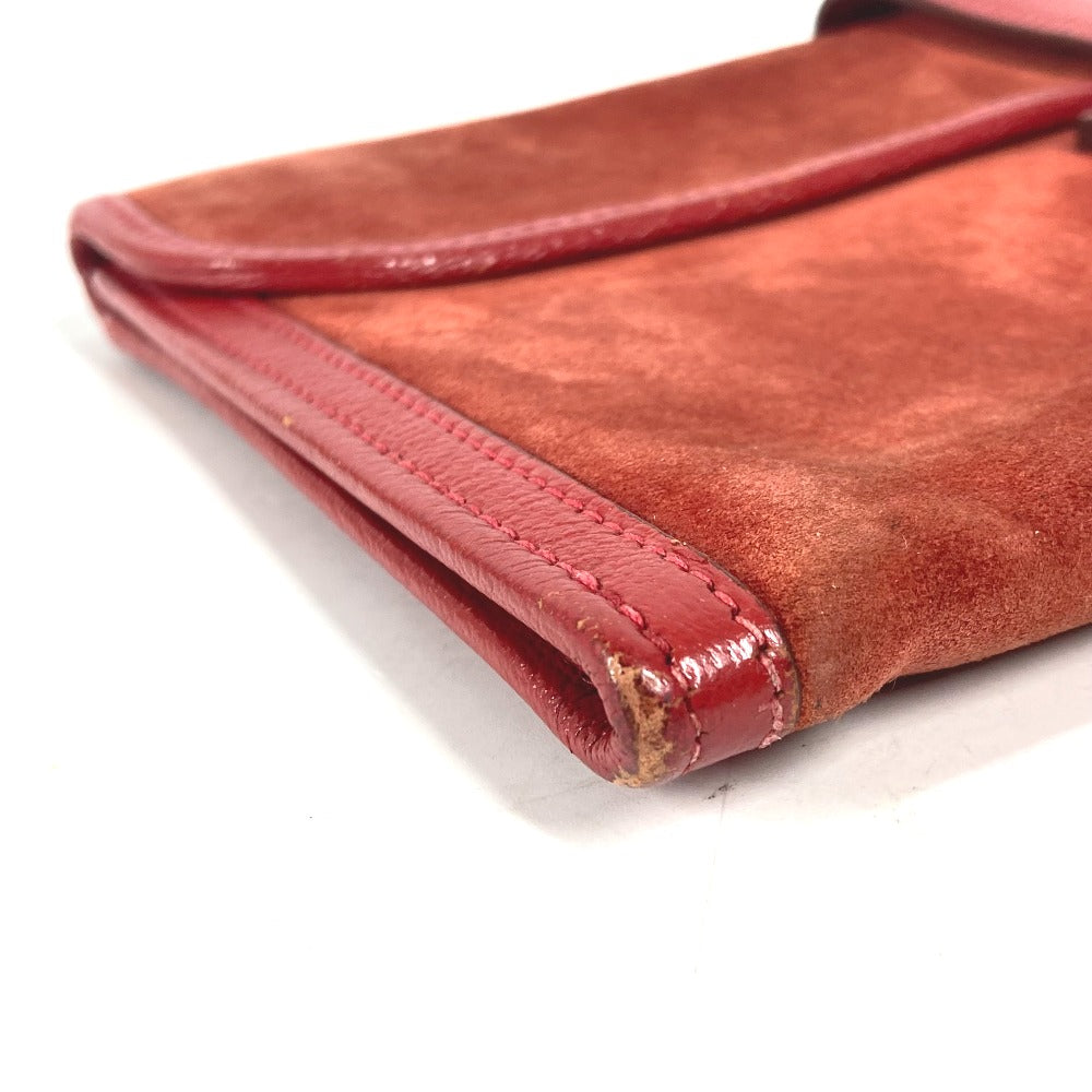 HERMES Clutch bag , Dopris Red Bag H logo Jige Elan Women Used Authentic