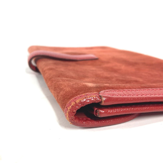 HERMES Clutch bag , Dopris Red Bag H logo Jige Elan Women Used Authentic