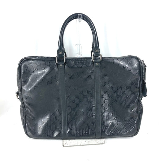 GUCCI Business bag 201480 GG implementation black GG implementation mens Used Authentic