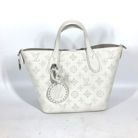 LOUIS VUITTON Shoulder Bag M11842 monogram mahina leather white Monogram Mahina Blossom PM Women Used Authentic